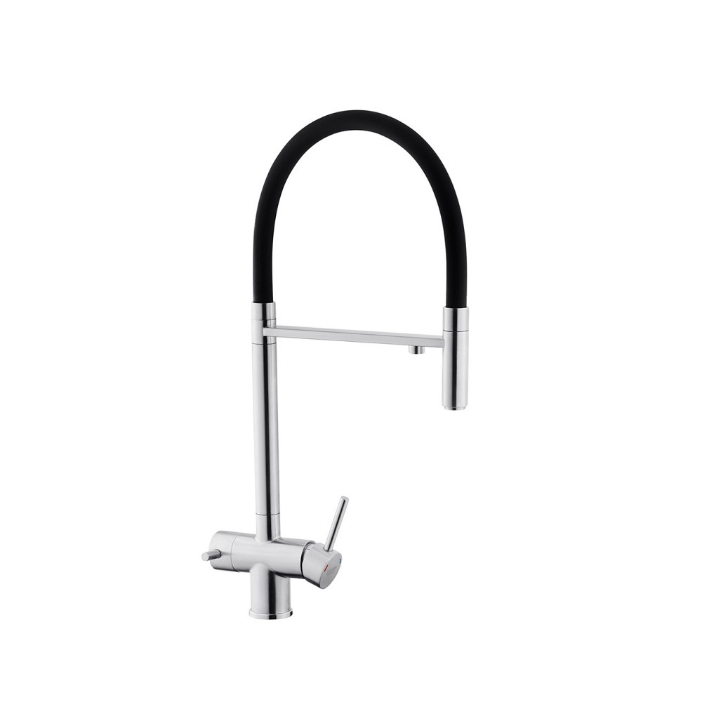 Змішувач для кухні з підключенням до фільтра Kroner KRP Edelstahl Klassisch - ESG03815BLK Київ - фото 4