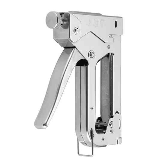 Степлер строительный под скобу 11,3×0,7×4-14 мм, хром, STORM INTERTOOL RT-0107 Киев