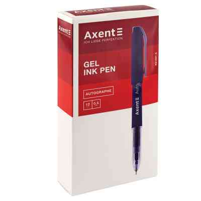 Ручка гелевая Axent Autographe 0.5 мм Синяя (AG1007-02-A) Винница
