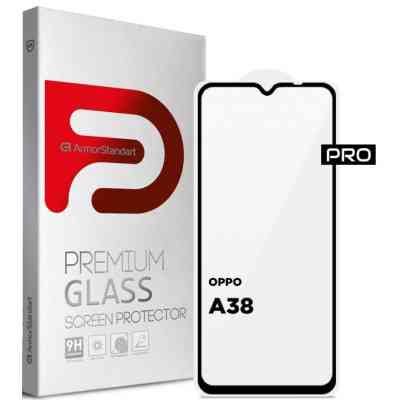 Скло захисне Armorstandart Pro OPPO A18 4G / A38 4G Black (ARM71040) Вінниця