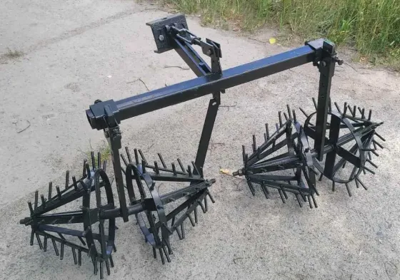 Культиватор-ёж 2-корпусный для мототрактора (1-точка, ширина 38–53 см) Харьков