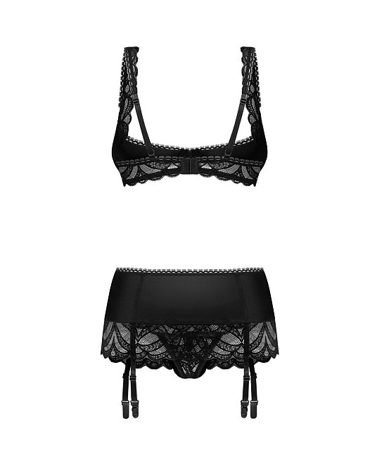 Комплект Obsessive Lecille 3-pcs crotchless set S/M Sex Aura Киев - изображение 6