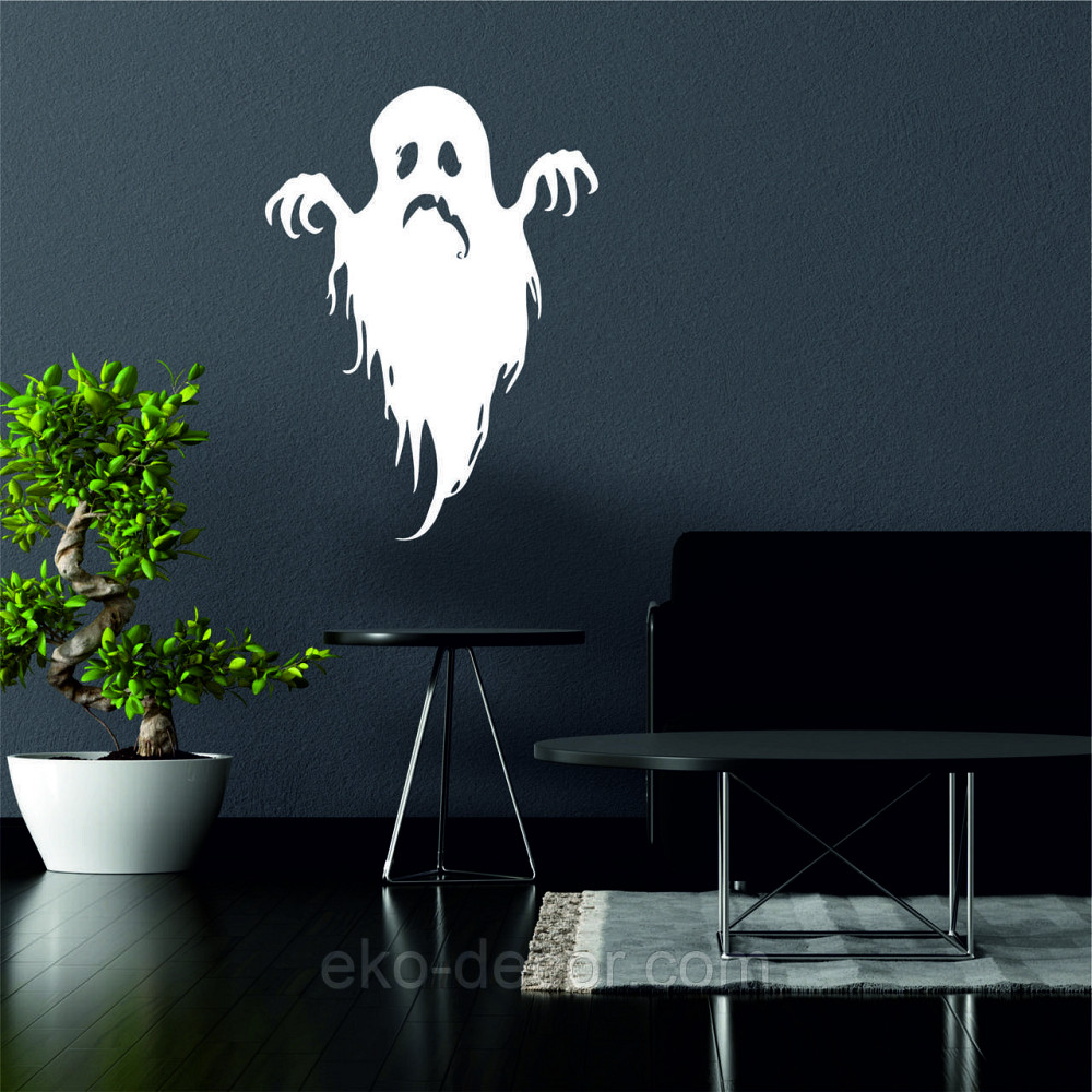 Декоративне настінне Панно «Привид», Декор на стіну 110*80 см, Білий Київ - фото 2