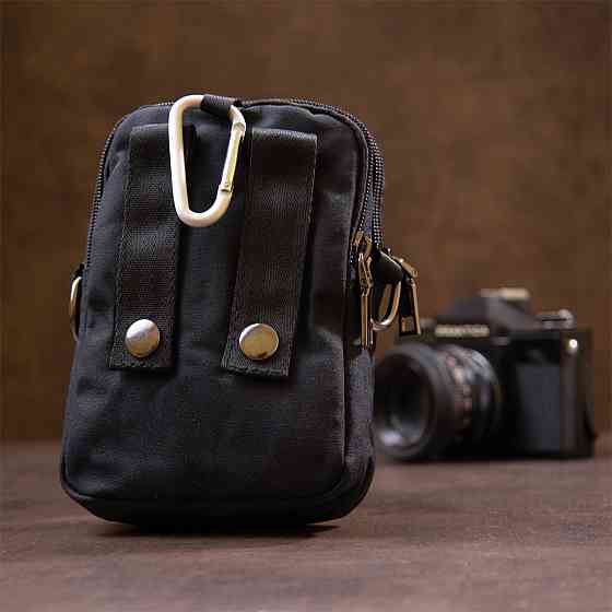 Сумка на пояс нейлон Чорна (Vintage) Київ