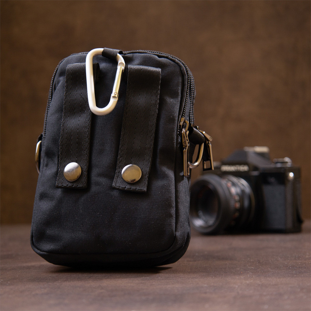 Сумка на пояс нейлон Черная (Vintage) Киев - изображение 3