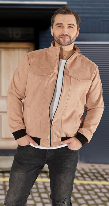 Чоловіча куртка з екозамші Київ - фото 1