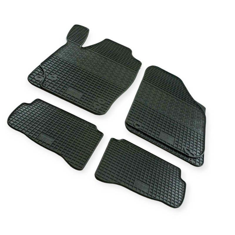 Килимки салону автомобіль Шкода Fabia I, II (2000-2014), автомобіль Фольцваген Polo (2002-2009) борт 1 см, євроклітина Мукачево - фото 1