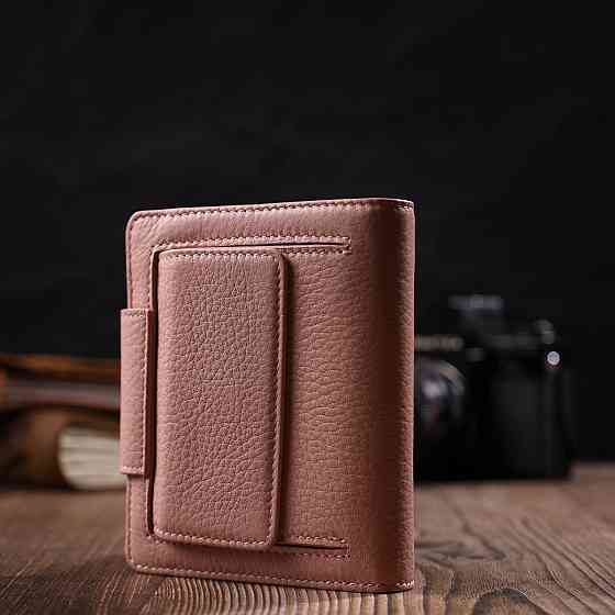 Практичний жіночий гаманець ніжного кольору з натуральної шкіри Tony Bellucci 22019 Пудровий Київ