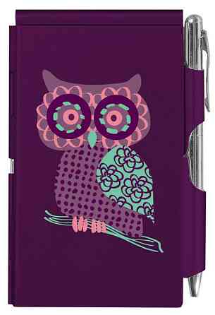 Карманный блокнот с ручкой Troika Owl Ровно