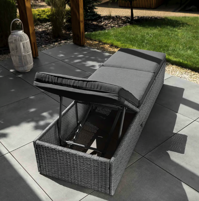 Садовий шезлонг Di Volio Asco чорний Київ - фото 8