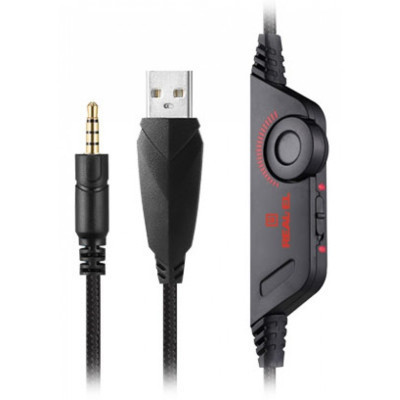 Навушники REAL-EL GDX-7650 Black-Red Вінниця - фото 3