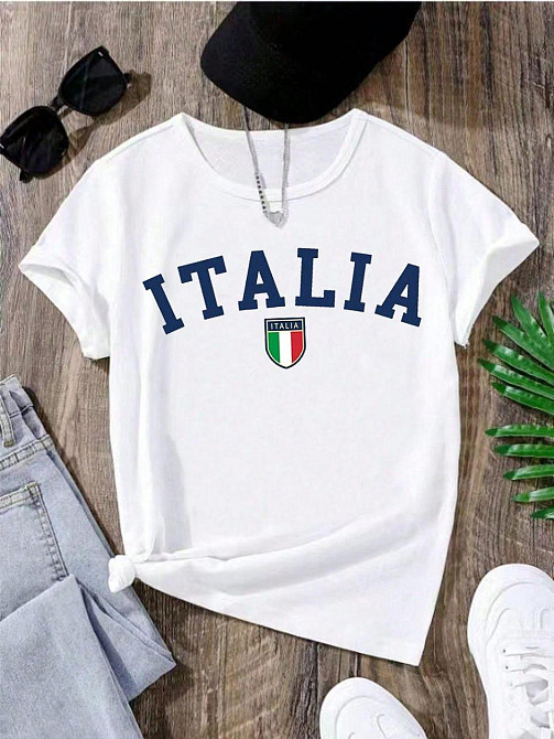 Футболка женская с принтом  48 Белая 2664085673 Днепр - изображение 1