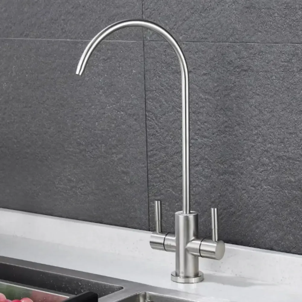 Кран для питної води MIXXUS MONO-08.SUS FILTER подвійний з нерж. сталі (MI6563) Чернівці - фото 2