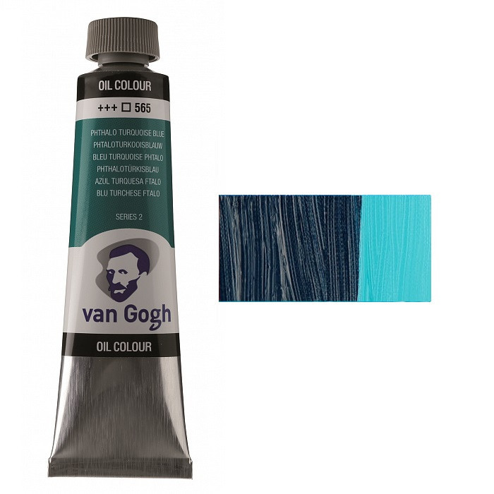 Фарба олійна VAN GOGH (565) Бірюзовий синій ФЦ 40 мл Royal Talens Київ - фото 1