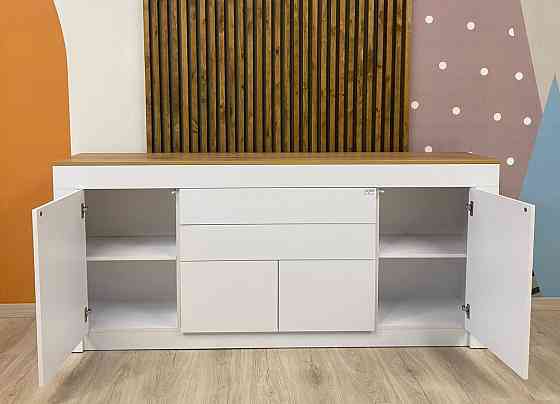 Большой комод LION Ларри-2 Нимфея альба/Дуб Аппалачи (LION-041006) Днепр