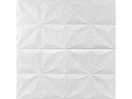 Панель стеновая 3D 700 * 700 * 5мм 116 Белый Бриллиант (SD) SW-000008 ТМ STICKER WALL Киев