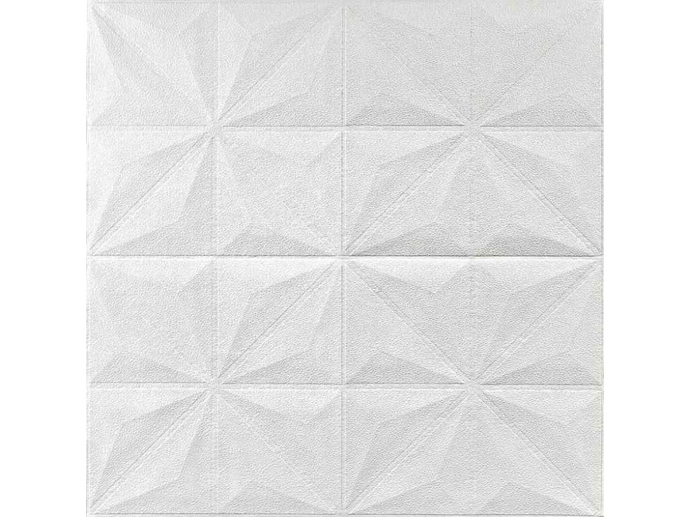 Панель стеновая 3D 700 * 700 * 5мм 116 Белый Бриллиант (SD) SW-000008 ТМ STICKER WALL Киев - изображение 1