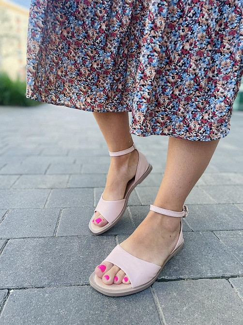 Tamei Босоніжки жіночі Tamei 0570-2 пудра (літо, шкіра натуральна) (5261) Коломия - фото 8