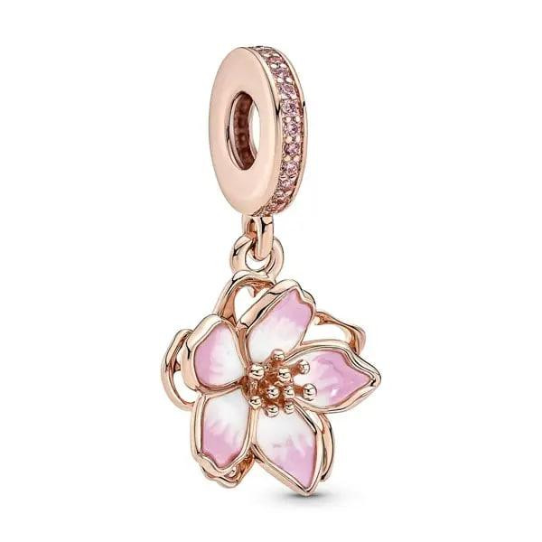 Срібна  намистина  для браслетів Пандора "Цвітіння Сакури" 780667C01 MasterSem Київ - фото 1