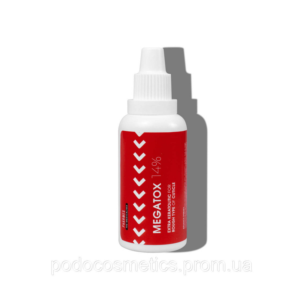 Кератолитик для кутикулы MEGATOX 14% для грубой кожи 30мл Одесса - изображение 1