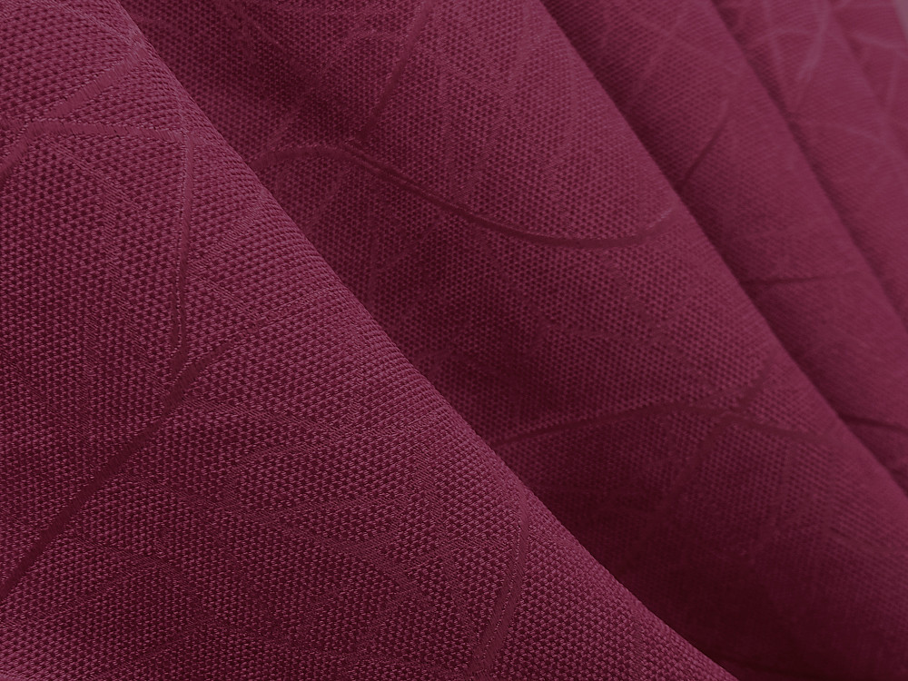 Комплект коротких штор VR-Textil Льон Савана № 571ш Бордовий 130х170 см 2 шт (35-0354) Київ - фото 6