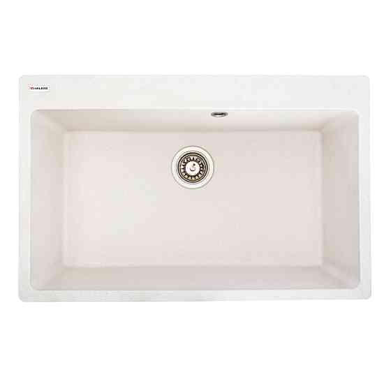 VALESO Гранітна мийка для кухні VALESO BOGEMA 7850 матова Біла в крапку Киев