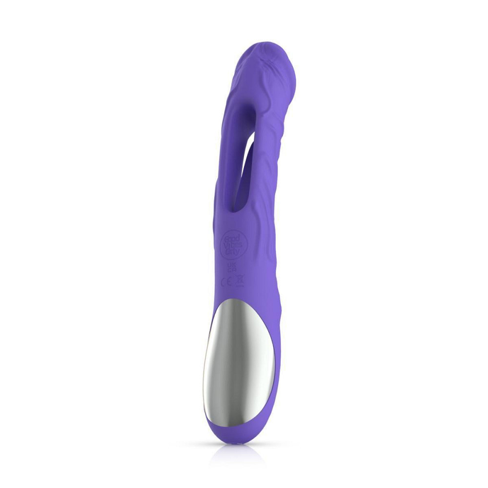 Вібратор Good Vibes Only - Flax Vibrating Dildo with G-Spot Stimulator Sex Aura Київ - фото 3