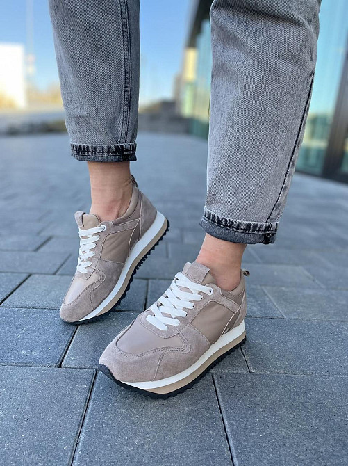 ARLEN Кросівки жіночі ARLEN КК-ЛВ капучіно (весна-осінь, шкіра+замша натуральна) (5004) Коломия - фото 9