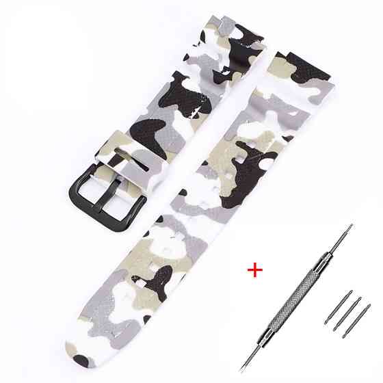 Ремешок для Casio G-Shock AQ-S800/AE-1200 Camo White BK SBR Киев