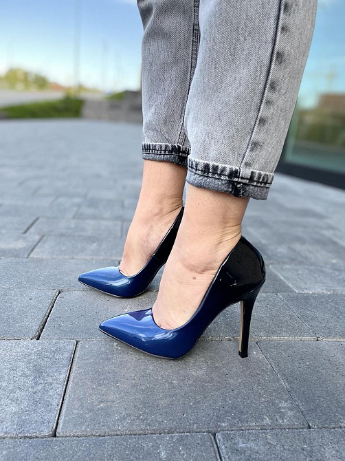 Vices Туфлі жіночі VICES сині еко-лак каблук 11 см 36-37 р. (4010-11) Коломыя - изображение 9