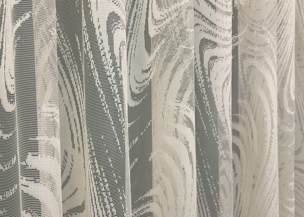 Тюль VR-Textil 1997т Жаккард Бежевый 400х270 см (42-1046) Киев - изображение 7