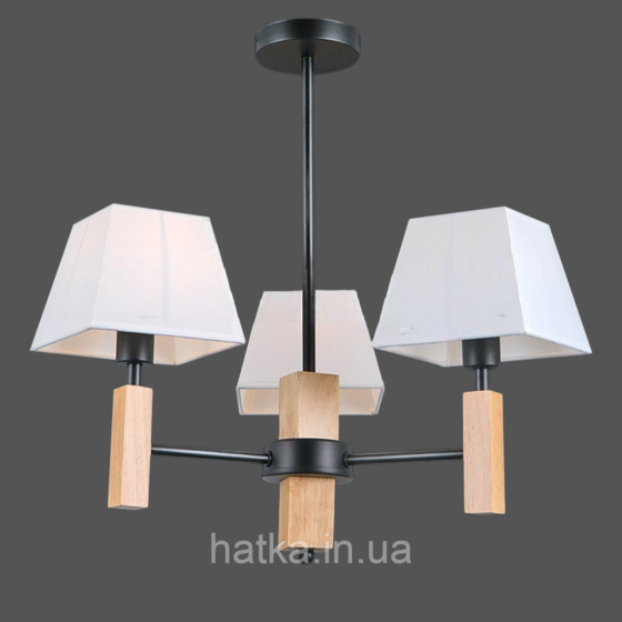 Люстра классическая для гостиной VALESO V15-3 черная Киев