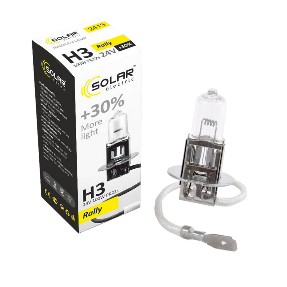 Галогенова лампа Solar H3 24V 100W PK22s Starlight +30% Киев - изображение 1