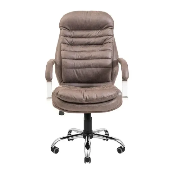 Офісне Крісло Керівника Richman Valencia Ameli Хром М1 Tilt Коричневий Київ