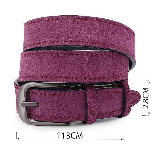 Красивый замшевый ремень для женщин Vintage 20783 Фиолетовый Киев