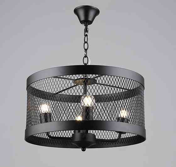 SIRIUS Люстра підвісна в стилі лофт металева Sirius B S2459/4 BK чорна Коломия