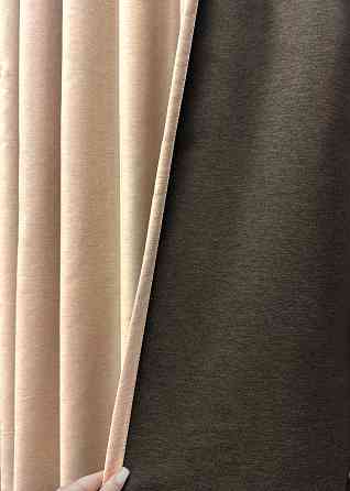 Шторна тканина блекаут двосторонній колекція "Eclipsе" колір бежевий 1816ш Київ