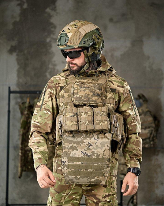 Плитоноска 4 точки скидання REGERT з рюкзаком піксель ПП7857 Одеса - фото 1