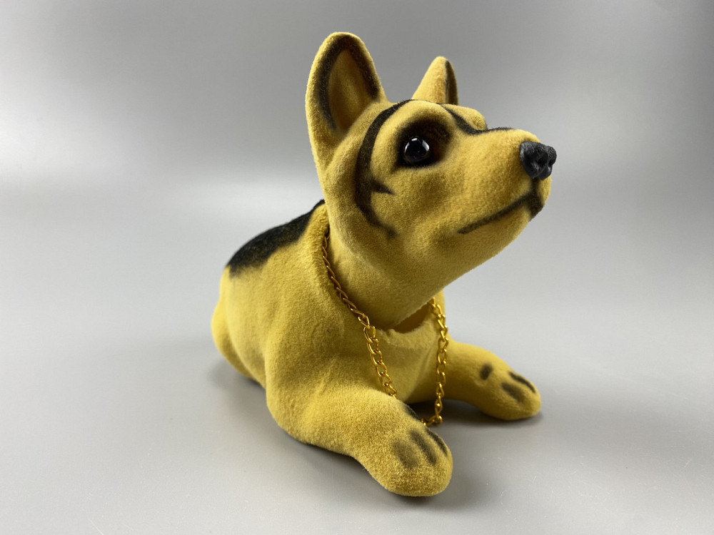 Собака з киваючою головою в машини, киваюча собачка в машину на торпеду прикраса в авто декор Мукачево - фото 10