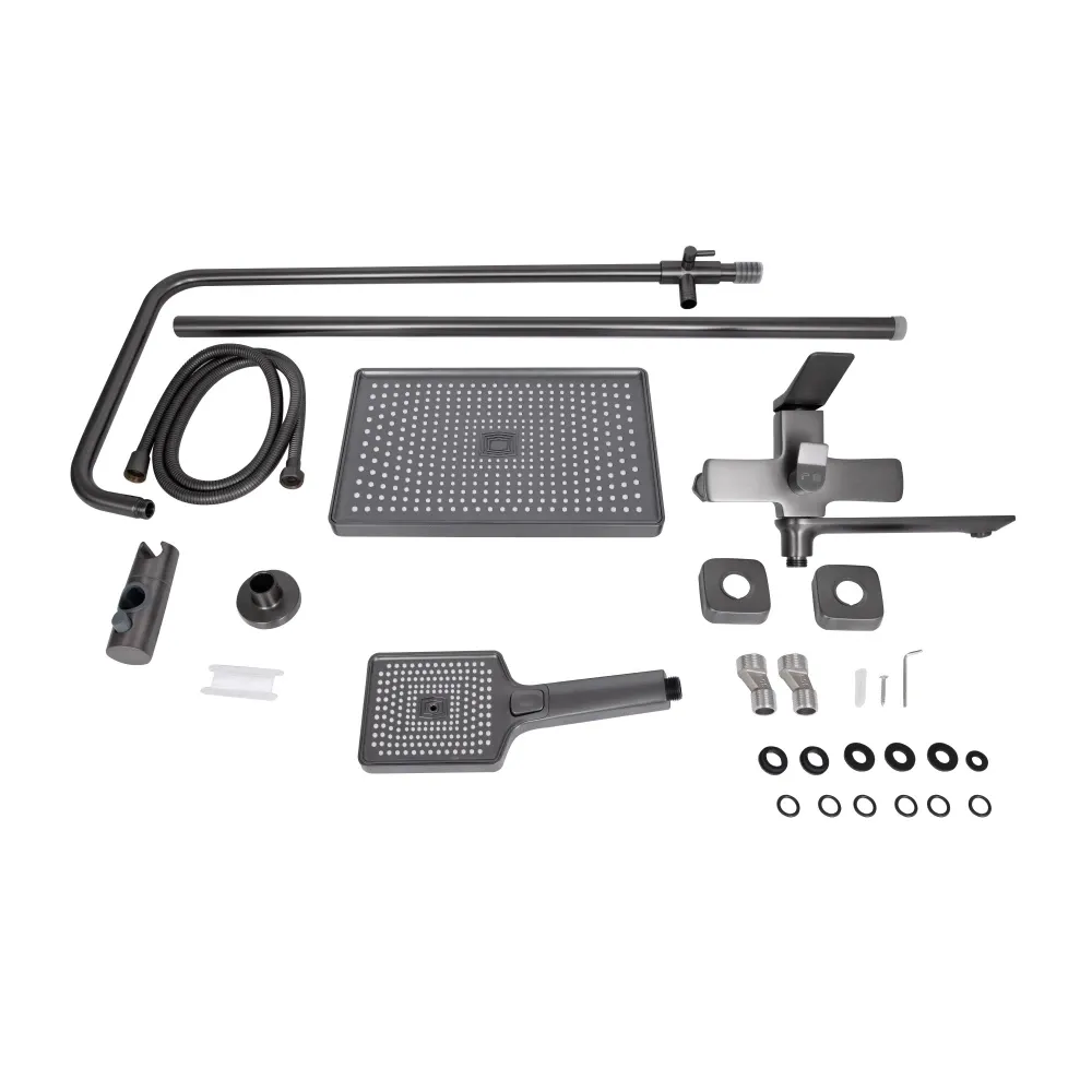 Душова система з виливом Qtap Presto на три споживачі QTPRE111GRP45585 графит Київ - фото 8