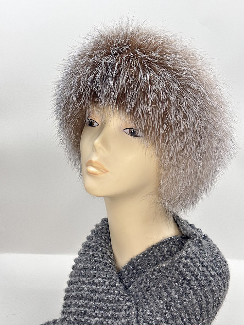 Хутряна пов'язка на голову жіноча Золотистий Харків - фото 5