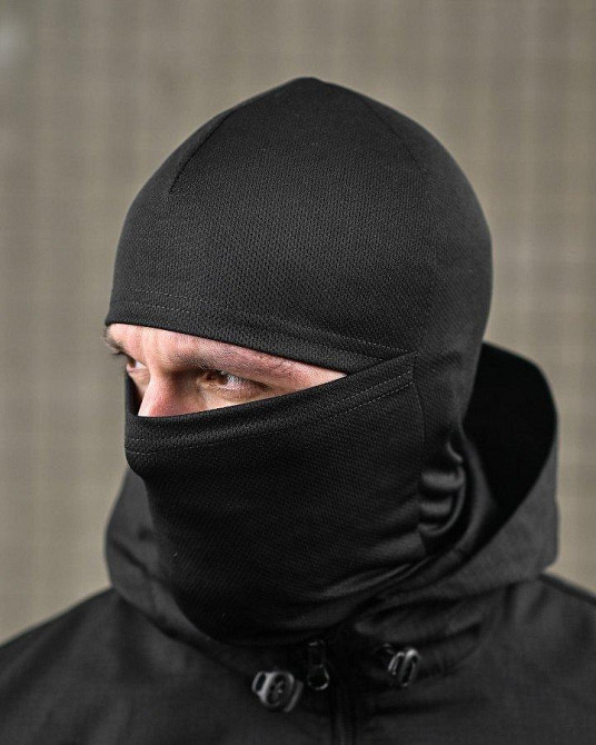 Літня балаклава CoollMax чорна ВТ7481 Одеса - фото 1