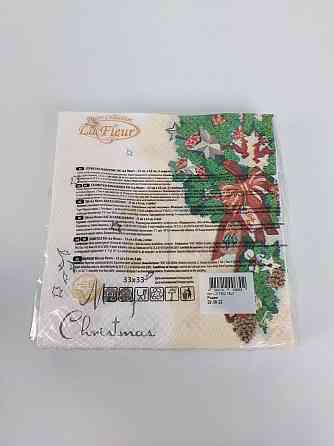 Новорічна серветка (ЗЗХЗЗ, 16 шт.) La Fleur "Різдво" (1 пачка) Харків