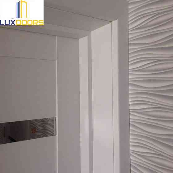 Двери Дрезден Белый Полотно с двухсторонним зеркалом, покрытие VINIL Киев