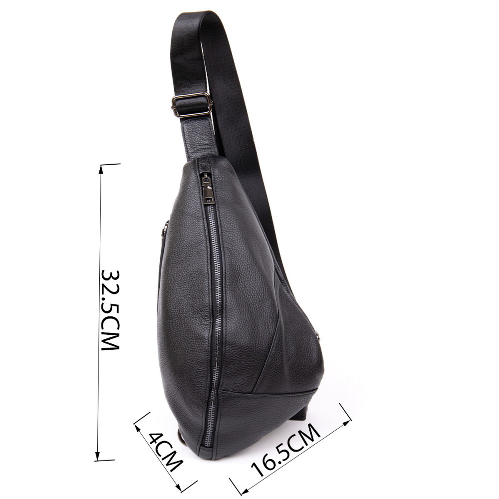 Сумка мужская флотар через плечо Vintage 20444 Черная Киев - изображение 3