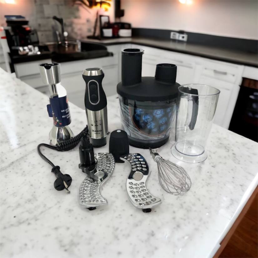 Блендер із захистом від розбризкування MAGIO, Блендер для дитячого пюре побутові міксери BV-83 Львів - фото 11