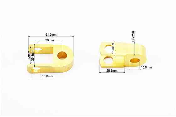 Подовжувач заднього амортизатора 30мм к-кт 2шт + болти + гайки, золотистий Київ