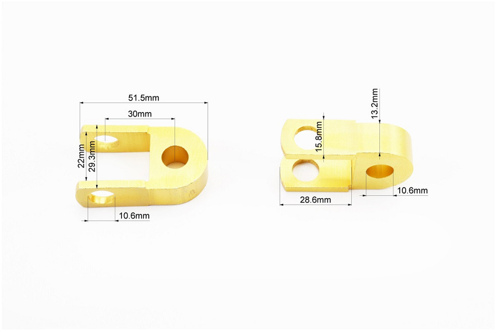 Подовжувач заднього амортизатора 30мм к-кт 2шт + болти + гайки, золотистий Київ - фото 2
