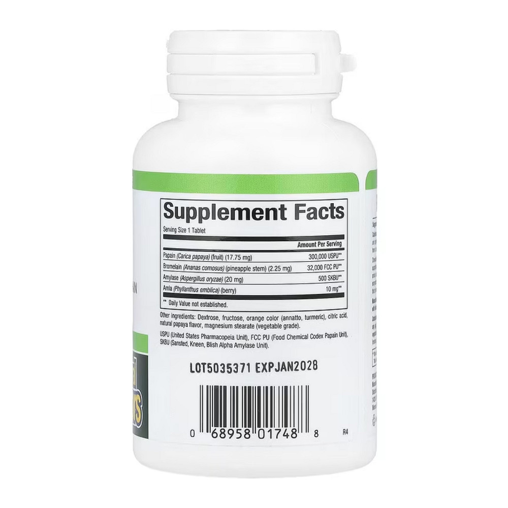 Фермент папайї Natural Factors Papaya Enzymes 60 таб Київ - фото 2