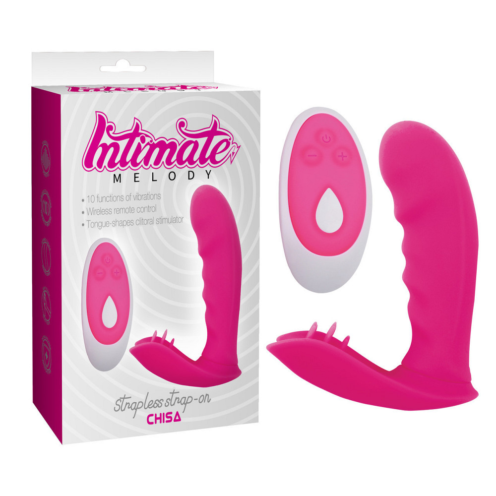 Вибратор с клиторальной стимуляцией Chisa Intimate Melody Strapless Strap-on, розовый Sex Aura Киев - изображение 1
